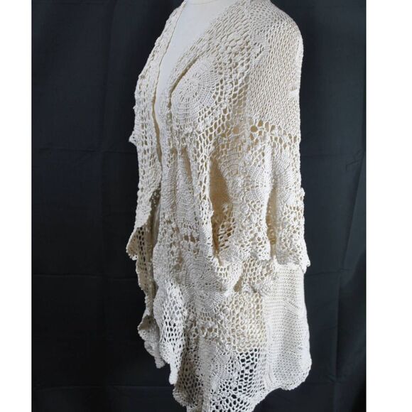 Handmade Crochet Cardigan- M/L (no size tag) - Picture 5 of 7